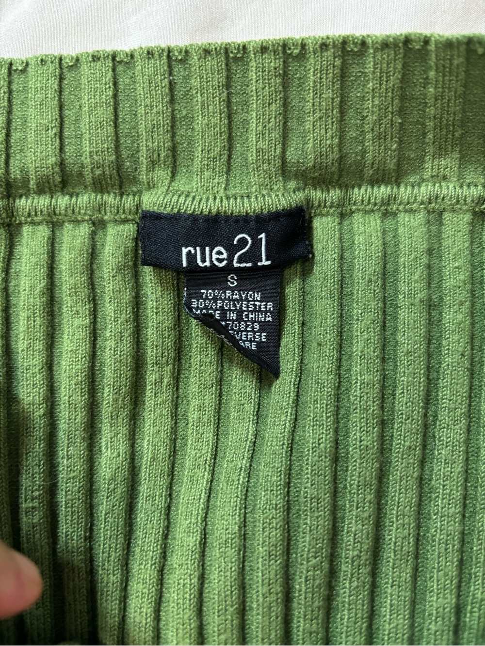 Preloved Small Rue21 Ribbed Knit Top - Picture 2 of 7